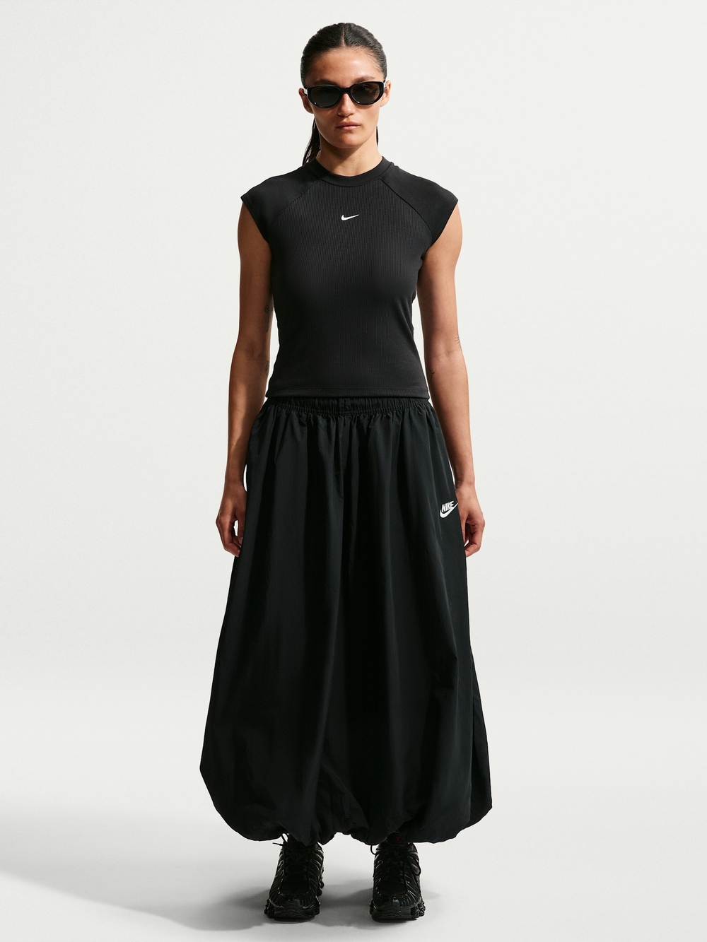 Nike Windrunner Bubble Hem Long Athletic Skirt